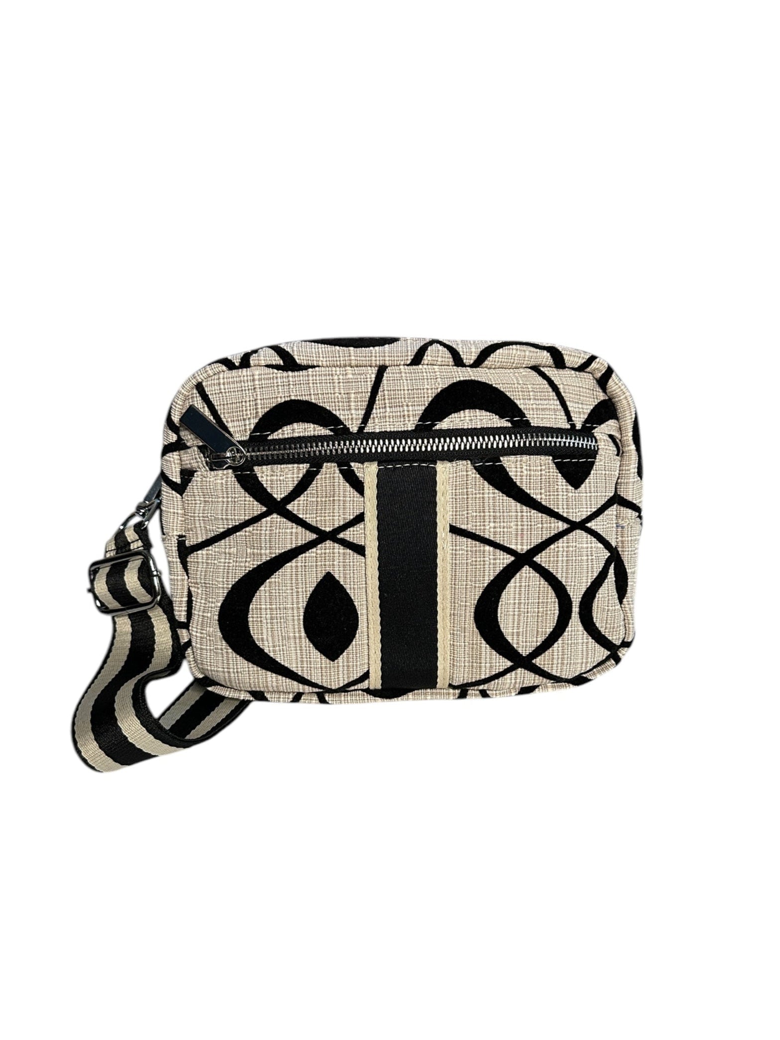Cream swirl sling crossbody travel bag, the essential bag for your adventures.