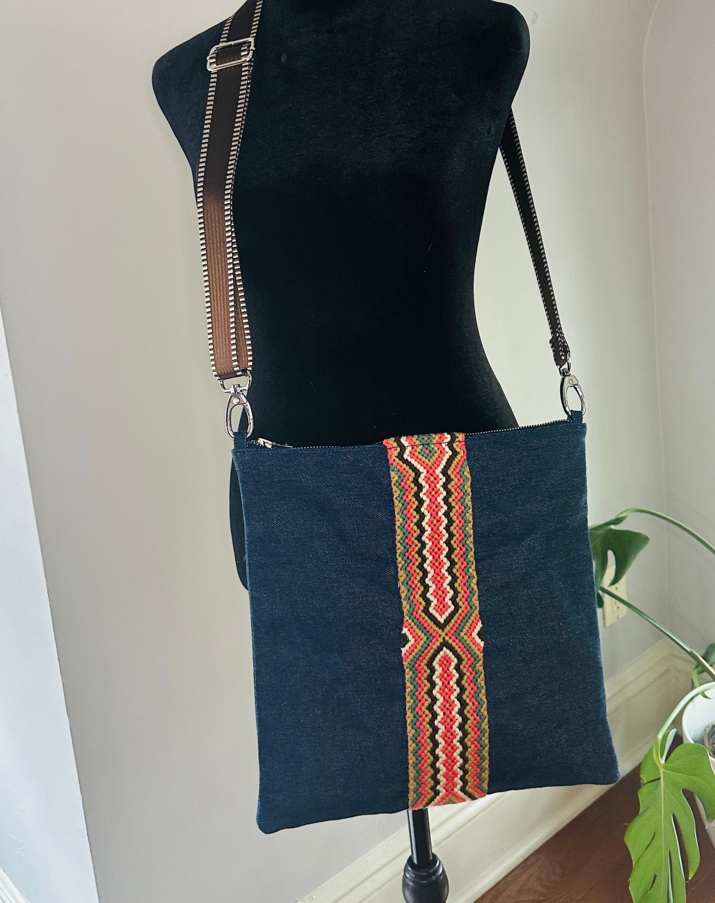 Foldover Crossbody Bag- Versatile Crossbody bag can be worn 3 ways