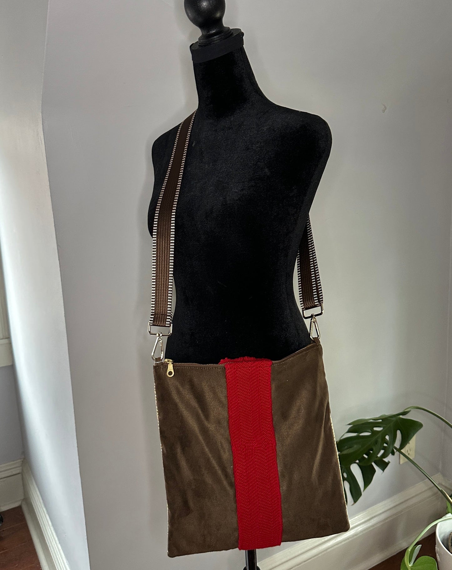 Foldover Crossbody Bag- Versatile Crossbody bag can be worn 3 ways