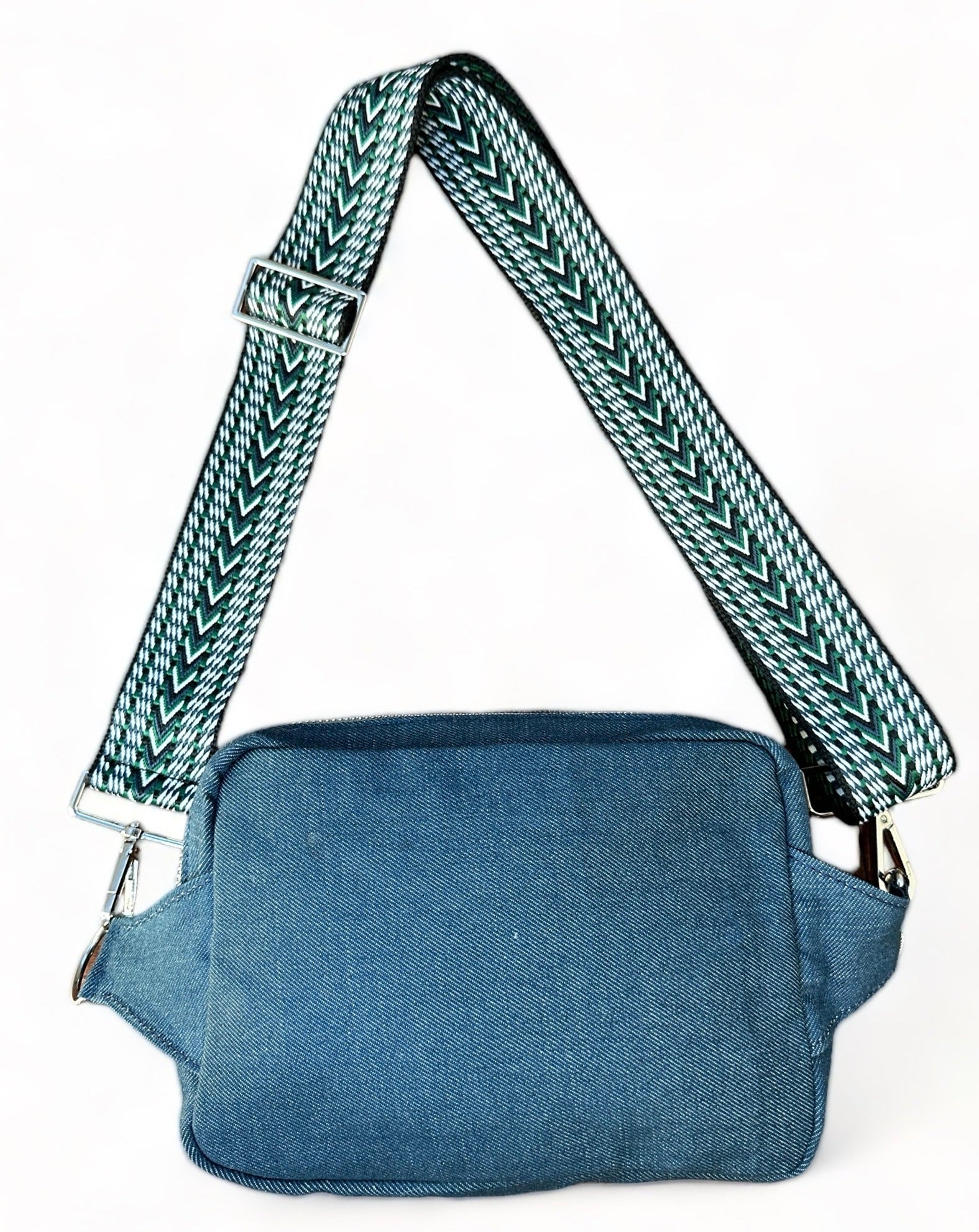 Unisex Denim sling crossbody bag, your perfect travel companion.
