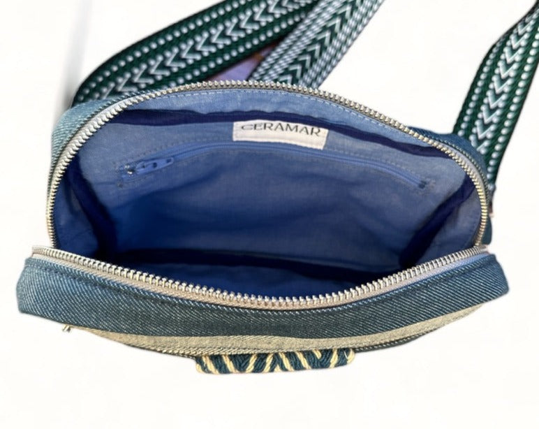Unisex Denim sling crossbody bag, your perfect travel companion.