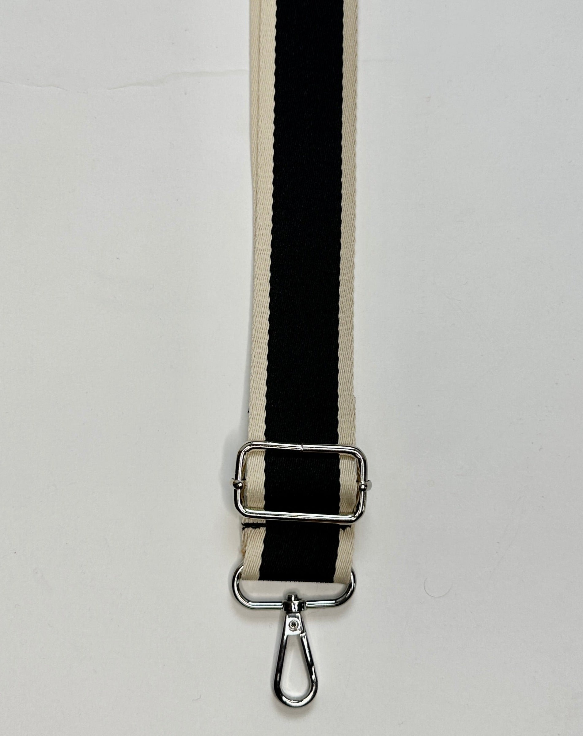 Black and cream crossbody strap