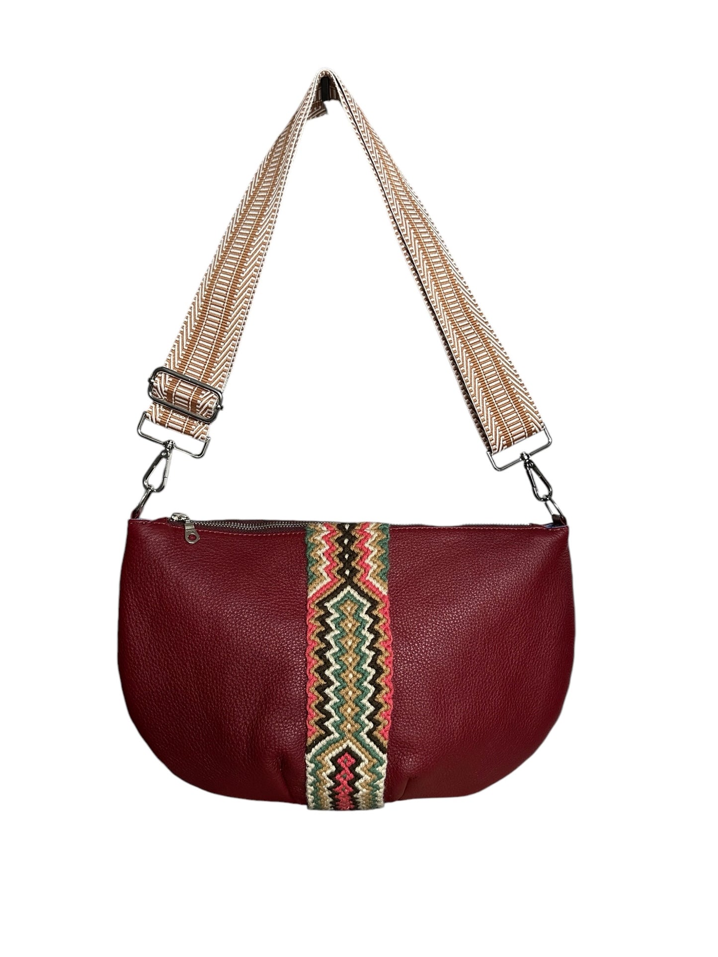 Perfect everyday leather crossbody Bag! Roomy and versatile!