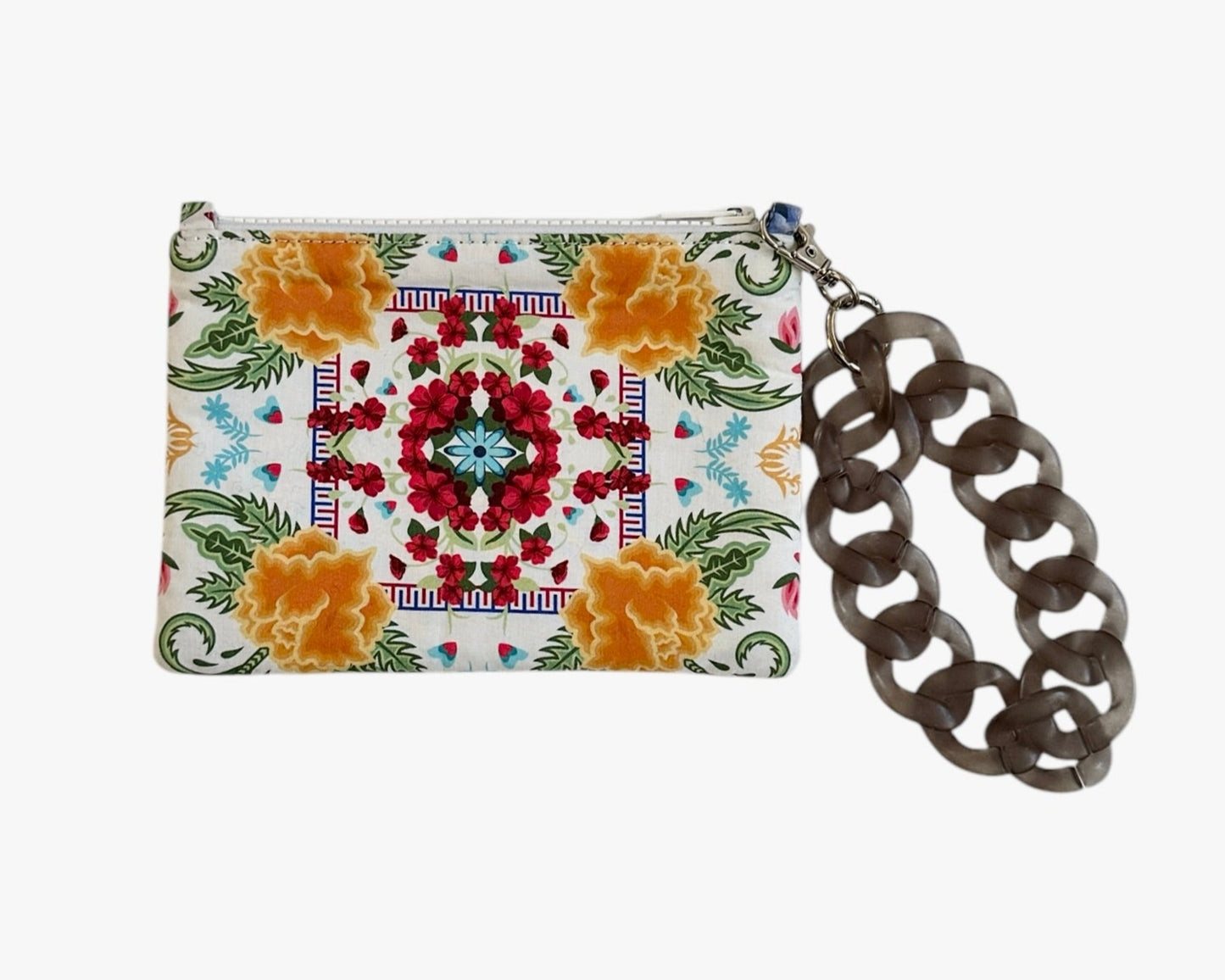 The Friday Kahlo cosmetic wristlet, the perfect accessory!