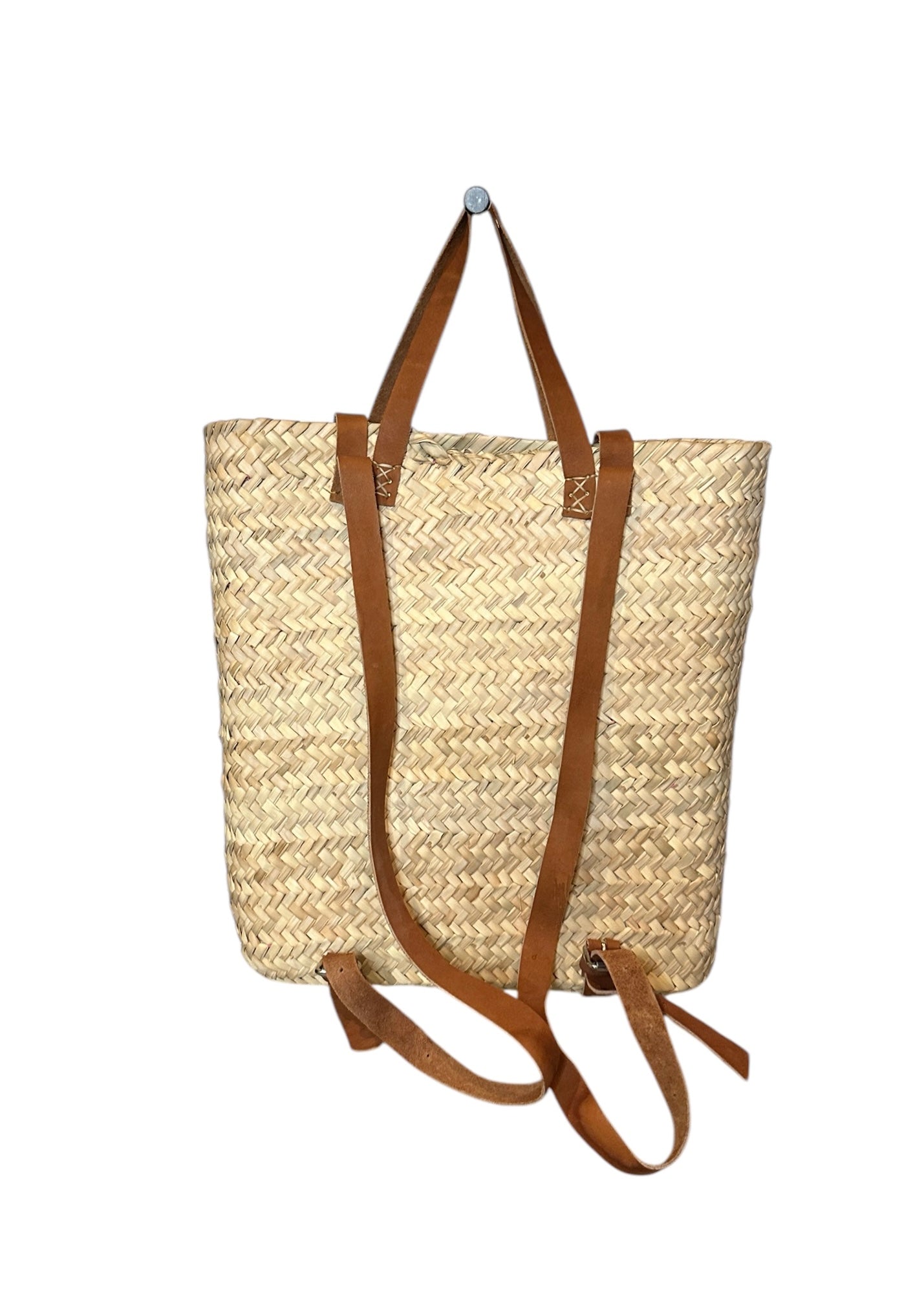 Ciao Straw Backpack Tote