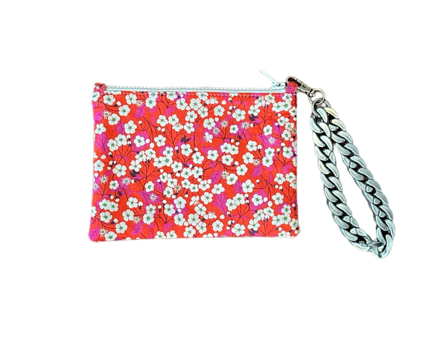Liberty of London Red Poppies Pouch Wristlet. 