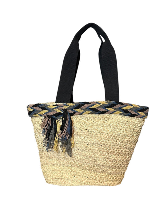 One of kind straw tote bag, perfect for your summer day!