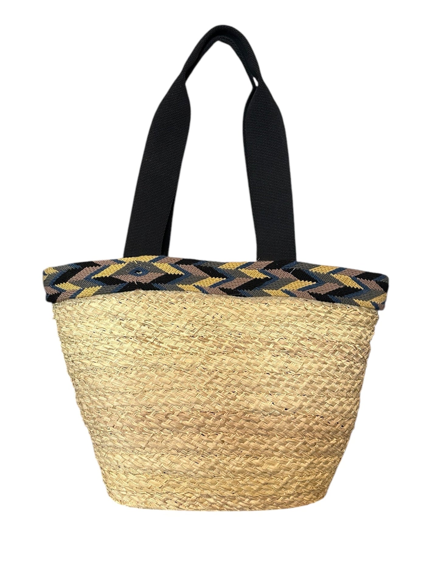 One of a kind straw tote, perfect for a summer day!