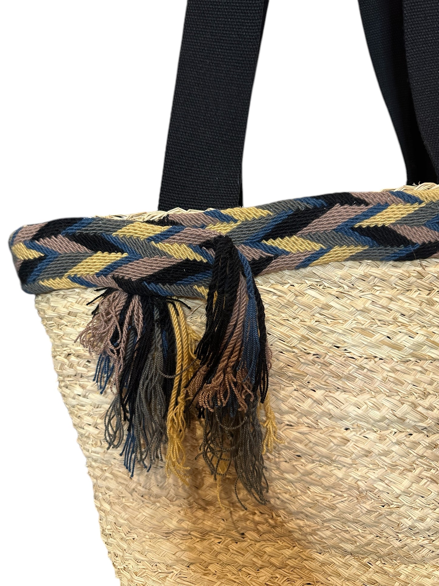 One of a kind straw tote, perfect for a summer day!