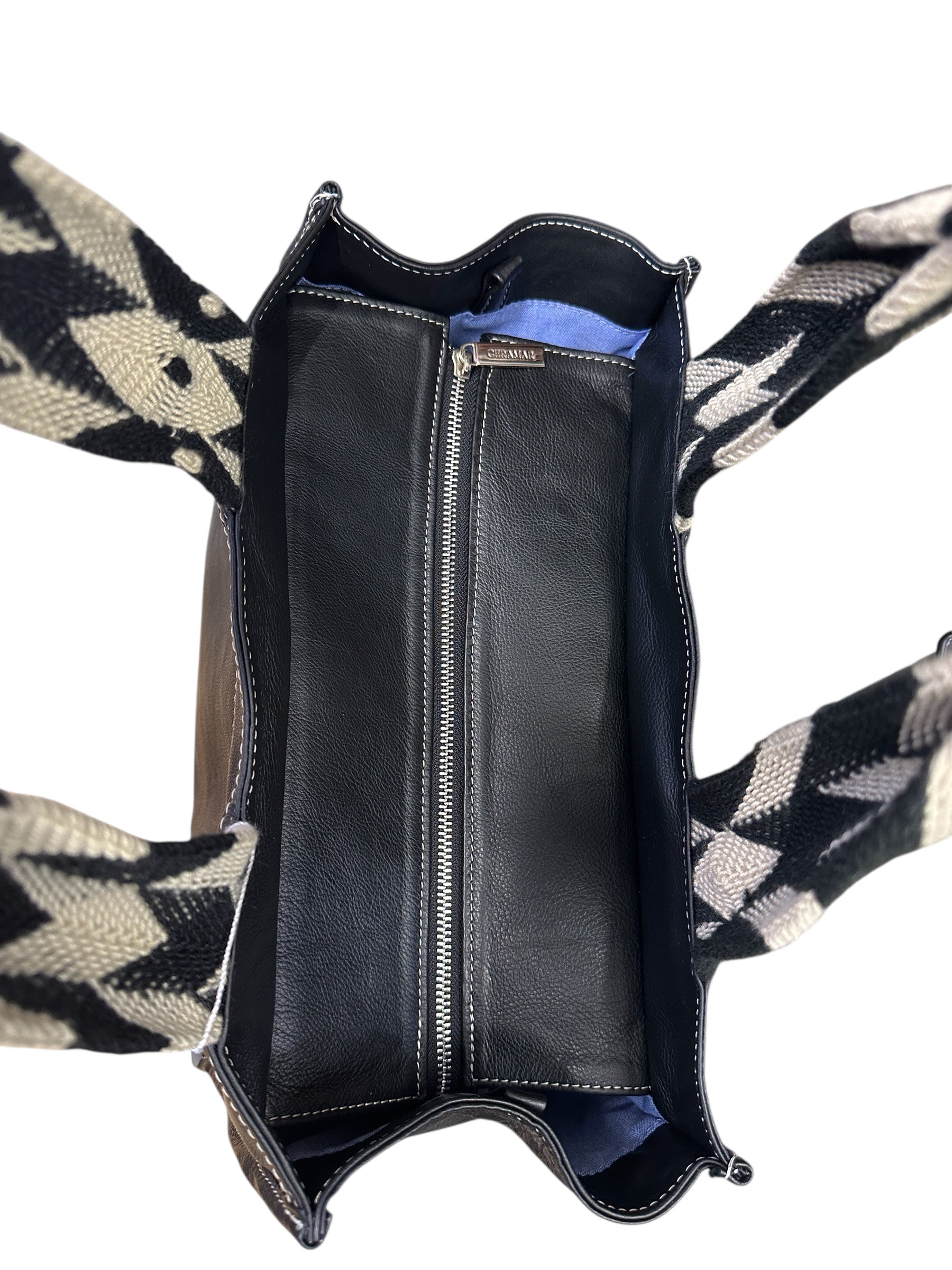 Black Leather Jules Tote Bag